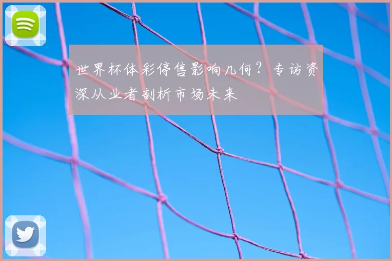 世界杯体彩停售影响几何？专访资深从业者剖析市场未来